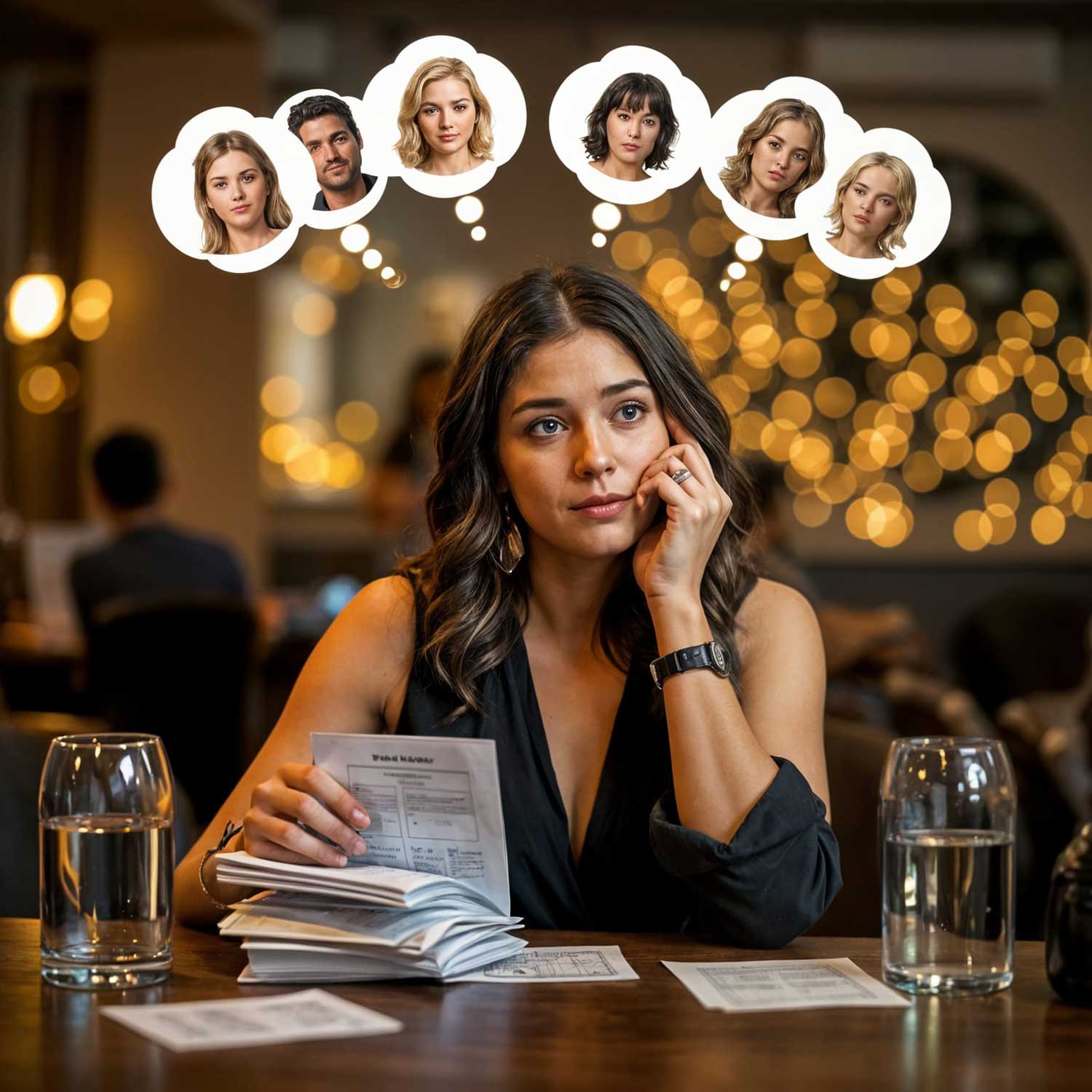 Host thinking of her friends while trying to cast roles