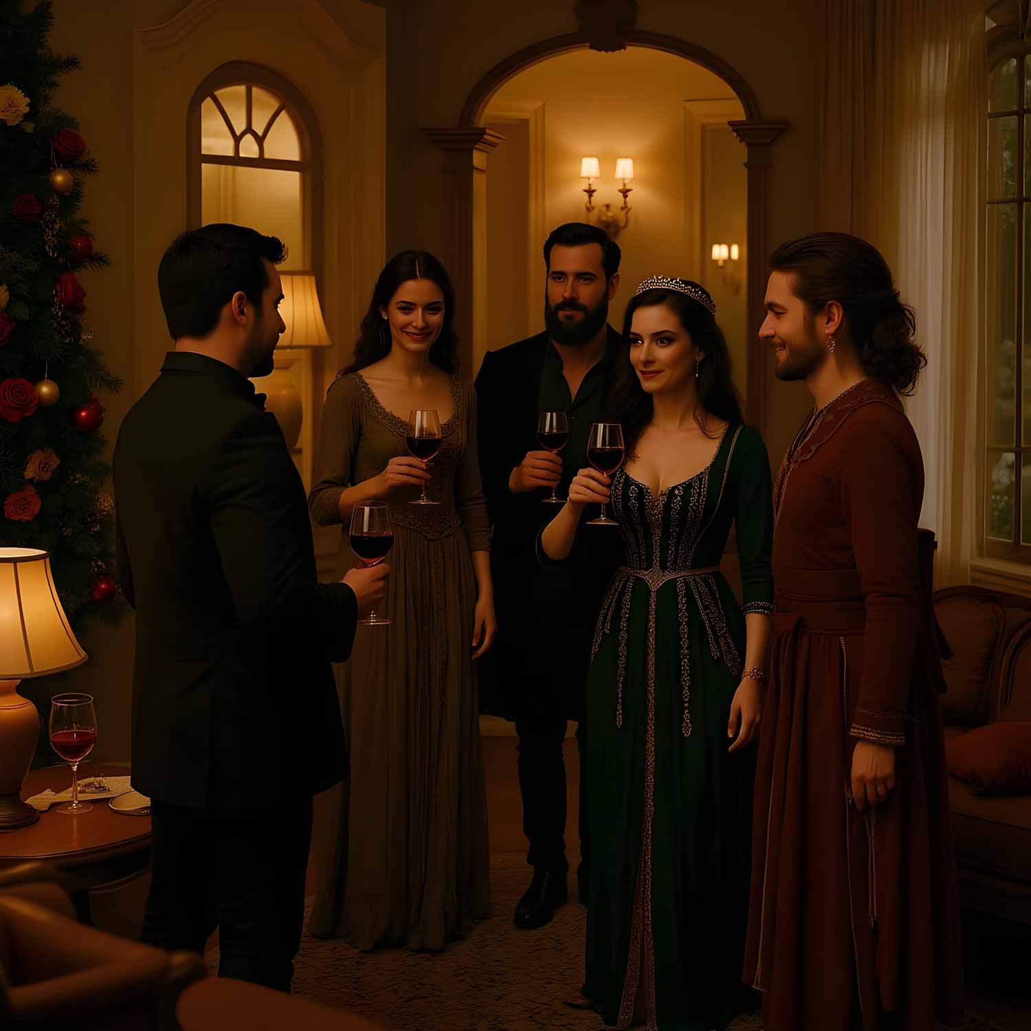 Medieval Guests Arriving
