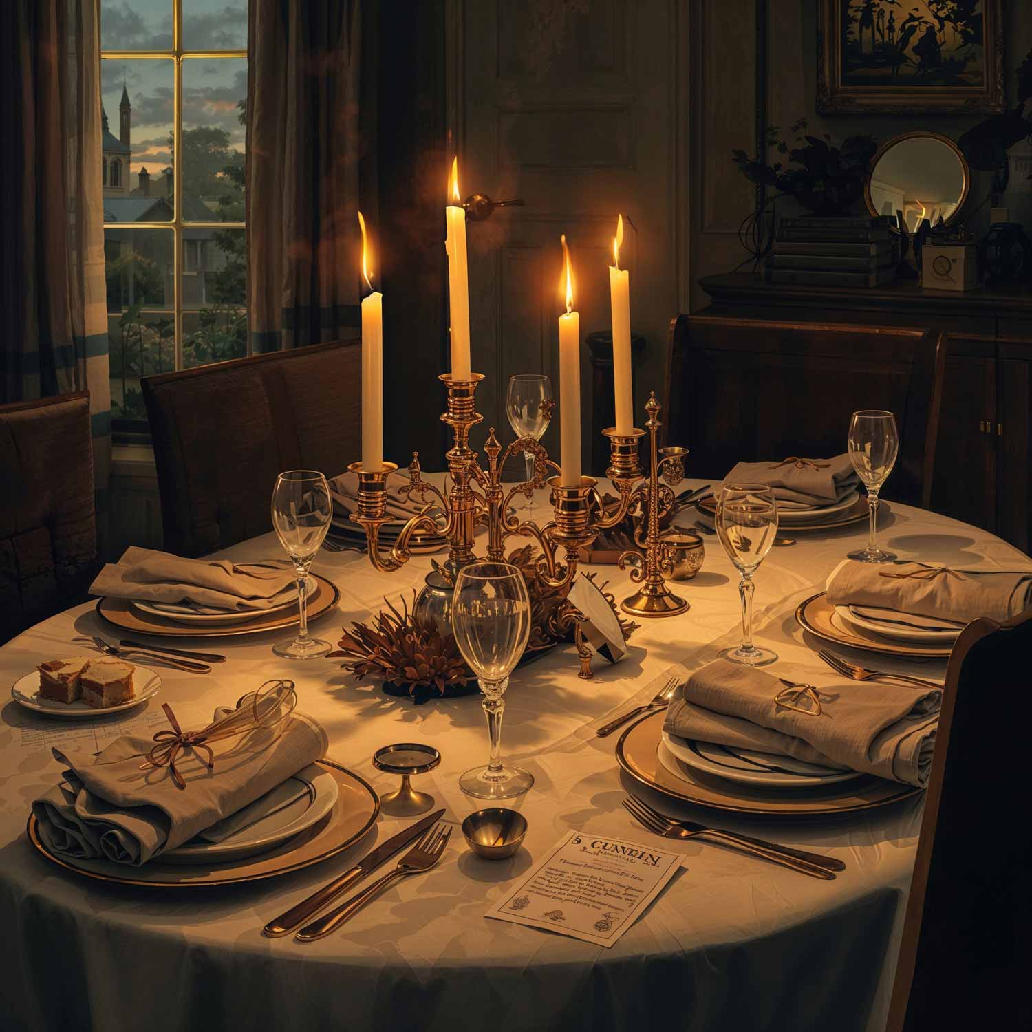 Mystery table set